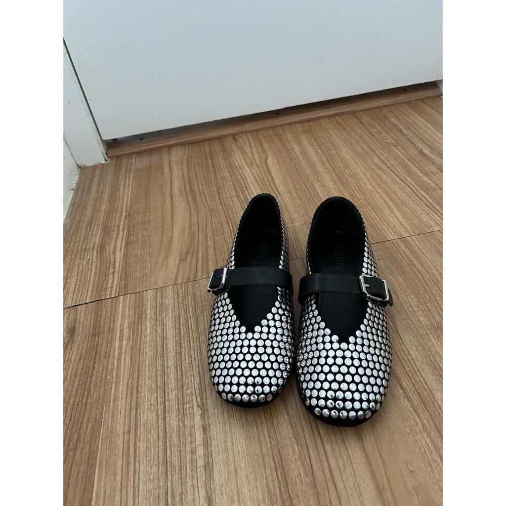 Schutz Studded Flats Buckle Leather Size 9